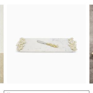 Michael Aram Cherry Blossom Small Cheese Board with Knife